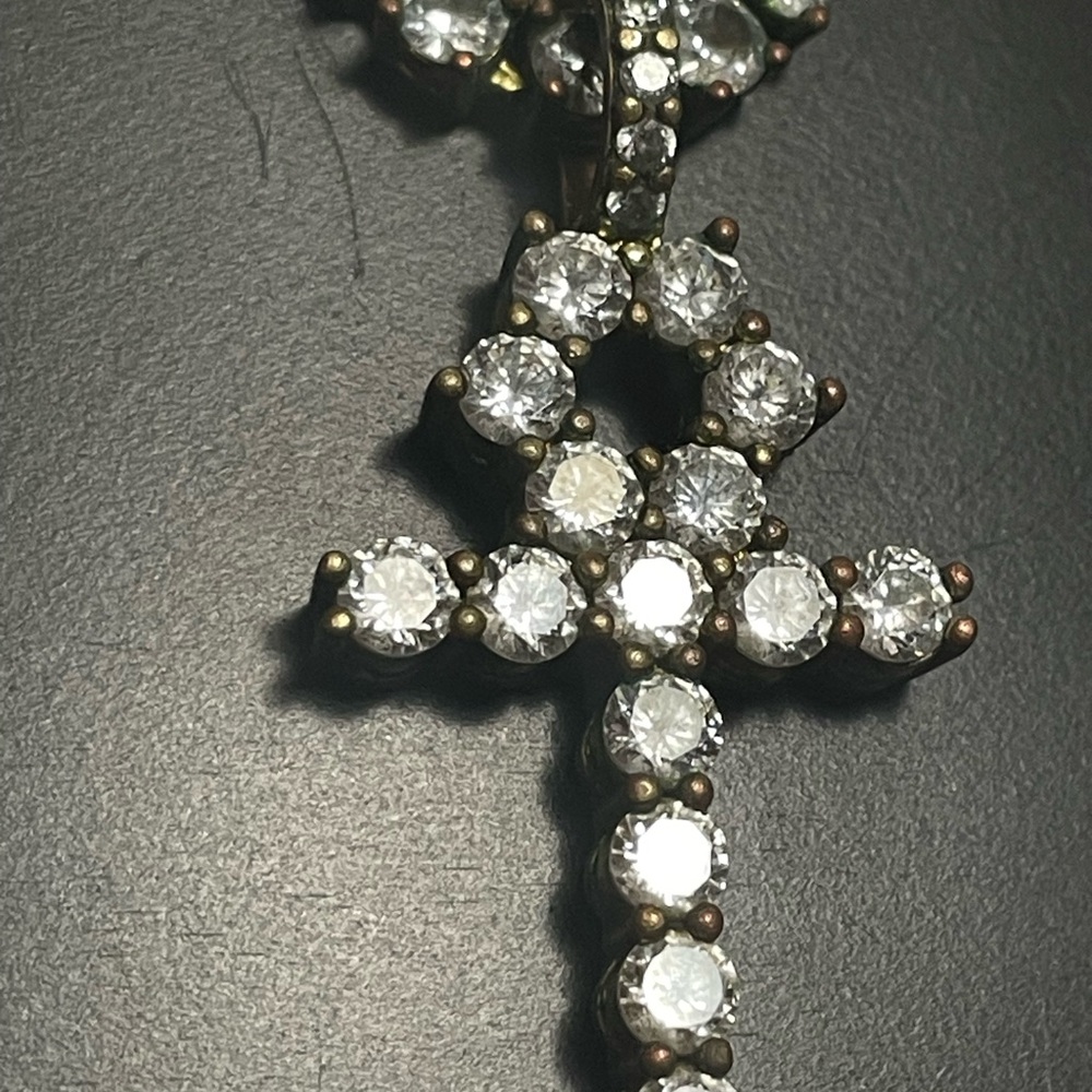 Rare Antique GG Latin Cross Necklace